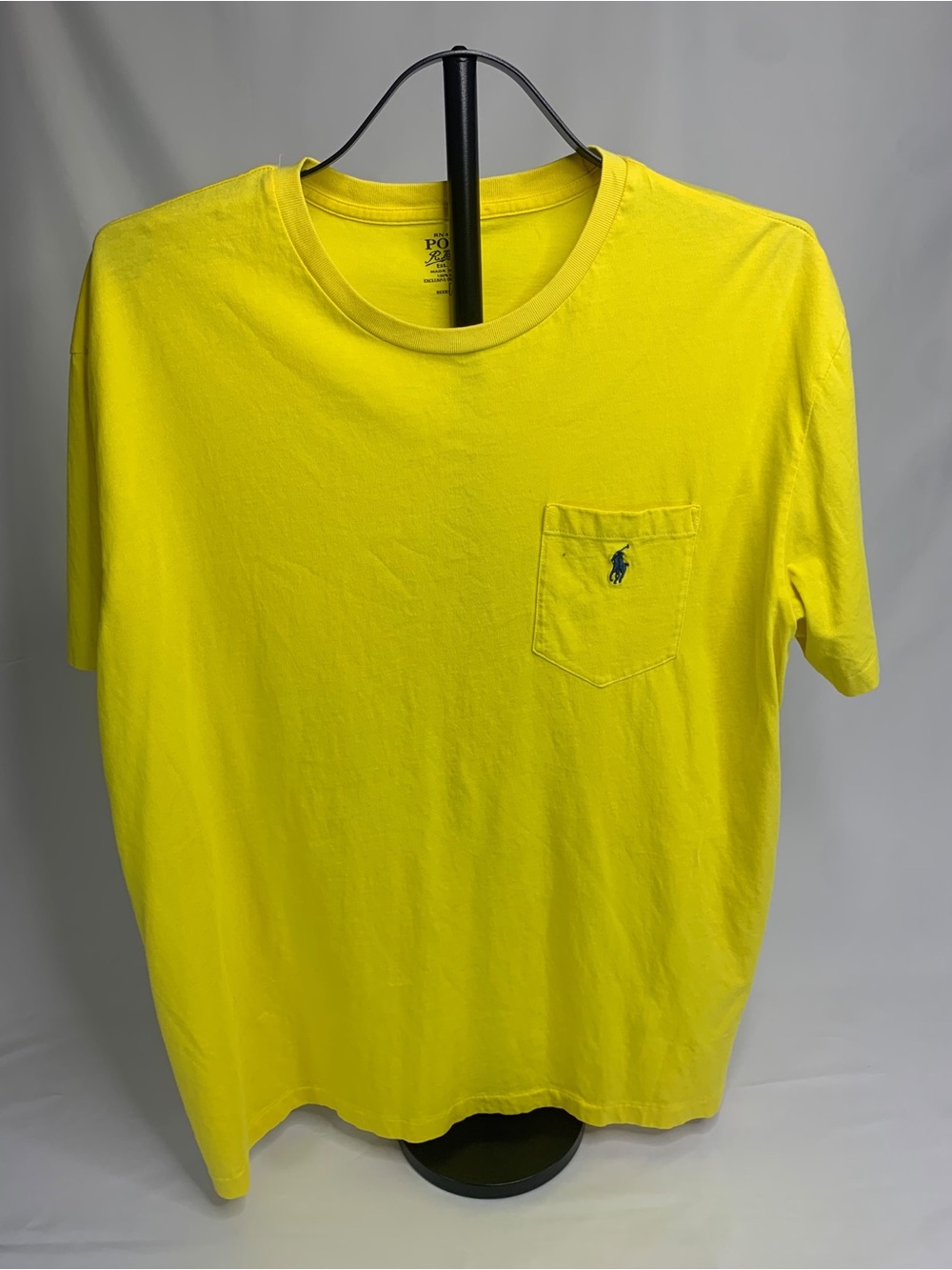Polo by Ralph Lauren Men’s Bright Yellow Short Sleeve Pocket Tee